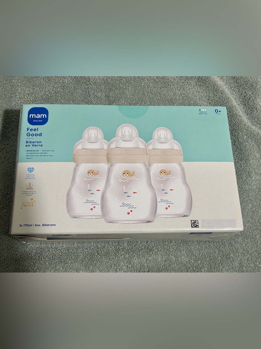 New 3 Pack oz MAM Glass
Baby Bottles
